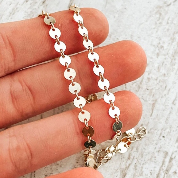 ⚜️𝟯𝟬%𝗢𝗙𝗙 𝗯𝘂𝗻𝗱𝗹𝗲𝘀 𝟯+⚜️ NEW Sequin Chain Stainless Steel Necklace - Picture 5 of 16